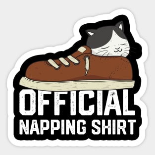 official napping shirt Sticker